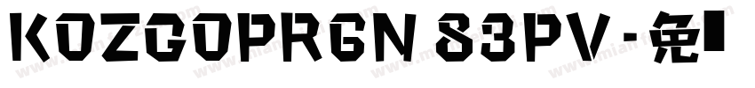 KOZgopr6n 83pv字体转换